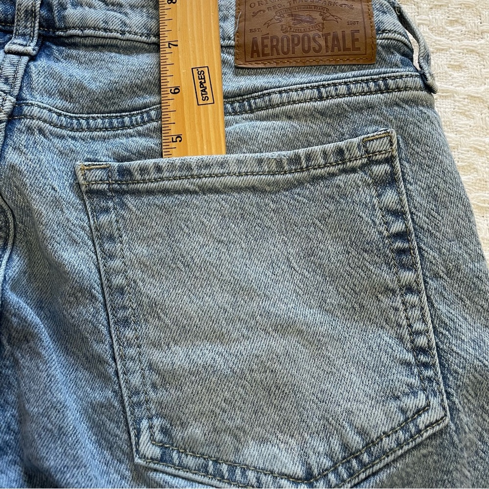 Aeropostale Mid Rise Ankle Straight Jeans - Blue~ Size 10 R Great for casual - Picture 10 of 12